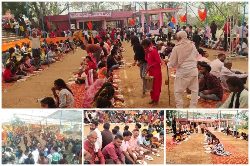 Sonbhadra News: दुधहिया देवी मंदिर में कथा पूर्णाहुति, हजारों भक्तों ने ग्रहण किया महाप्रसाद.
