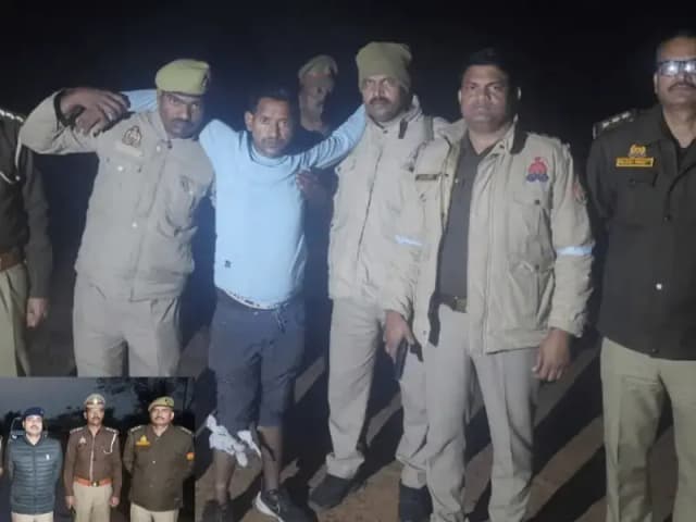 Sonbhadra News: गौ तस्करों से पुलिस की मुठभेड़, एक घायल गिरफ्तार, एक फरार.