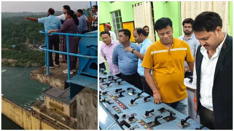 Sonbhadra News: रिहन्द डैम का जिलाधिकारी ने किया स्थलीय निरीक्षण, जल उपलब्धता एवं व्यवस्थाओं का लिया जायजा.